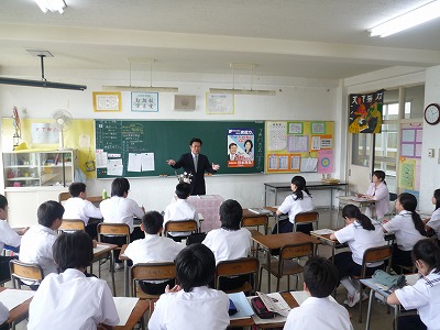 7月13日　船迫中学校「職業人に聞く」