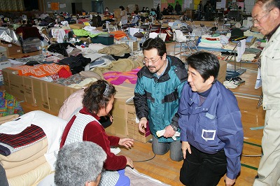 4月8日　安部晋三元総理と被災地支援